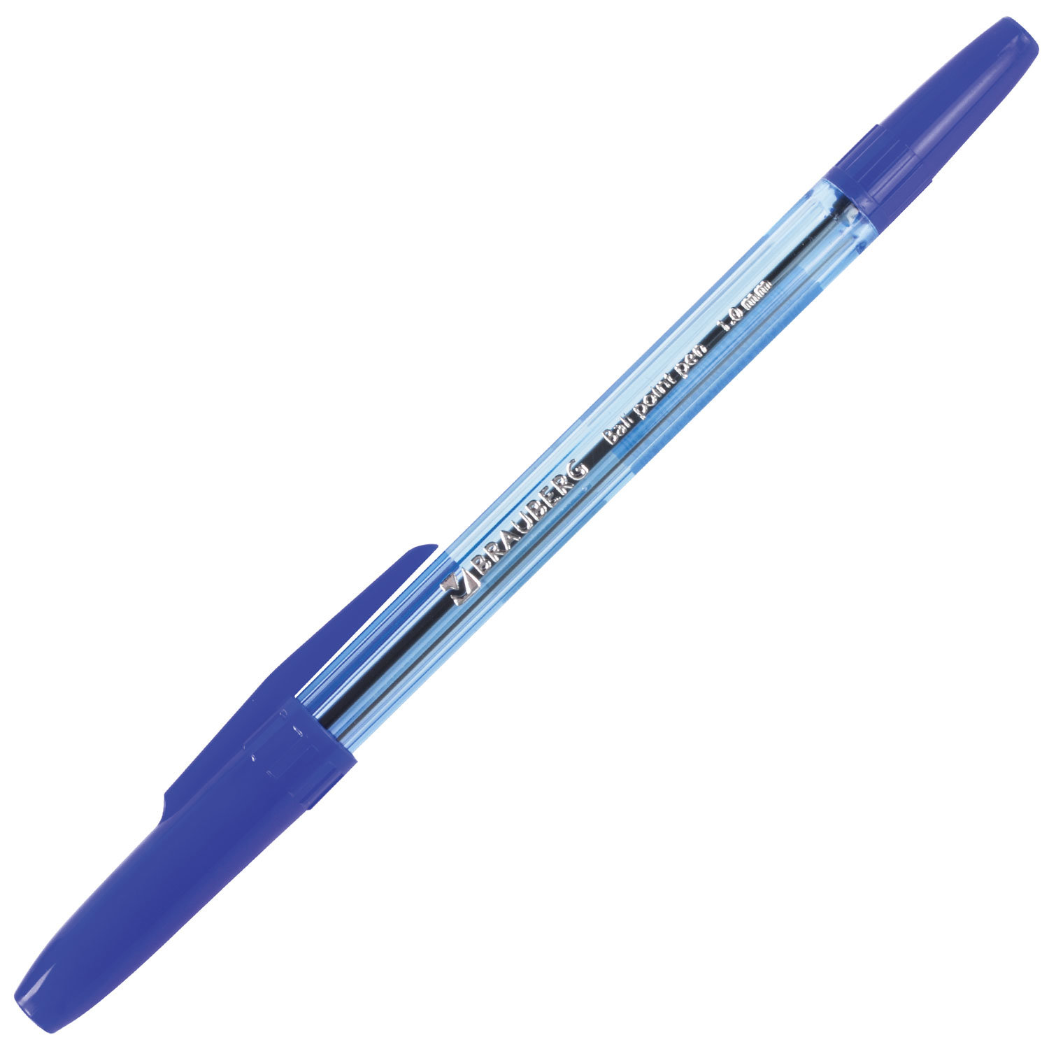 Ручка шариковая BRAUBERG "Carina Blue", СИНЯЯ, корпус тонированный ...