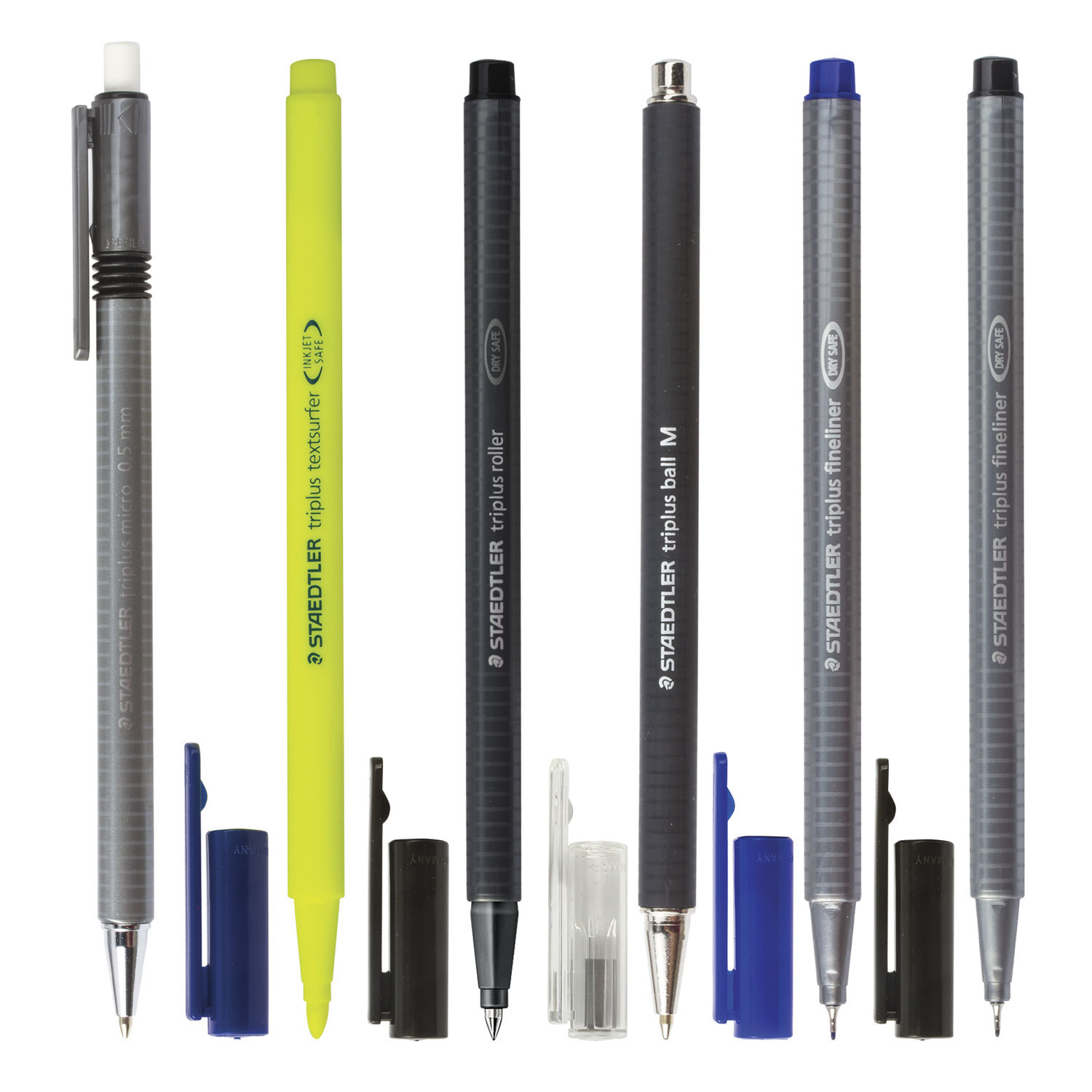 Набор STAEDTLER (Германия), ручки капиллярные 2 шт., ручка шариковая ...