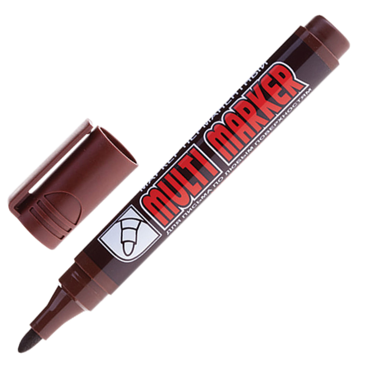 Маркер перманентный (нестираемый) CROWN "Multi Marker", КОРИЧНЕВЫЙ ...