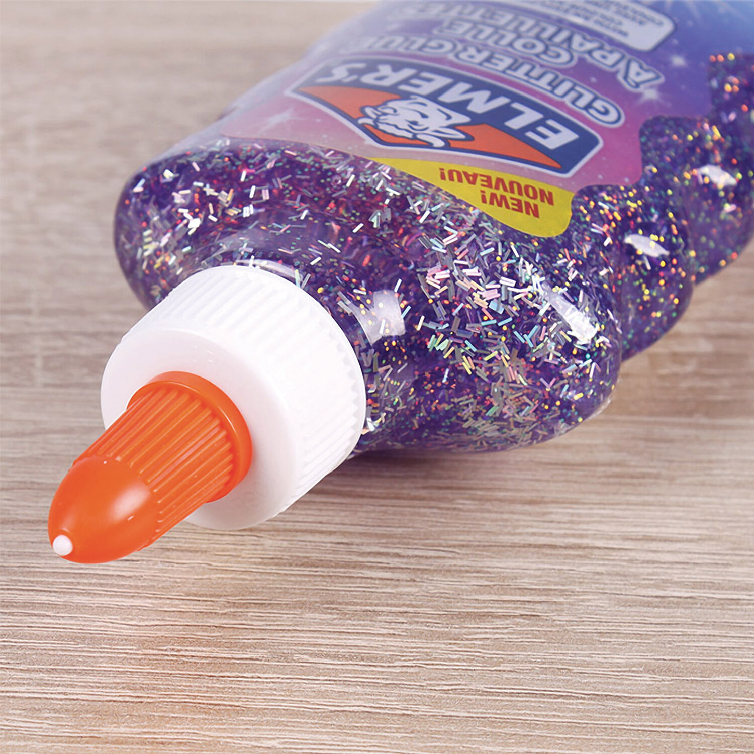 Клей для слаймов канцелярский с блестками ELMERS "Glitter Glue", 177 мл ...
