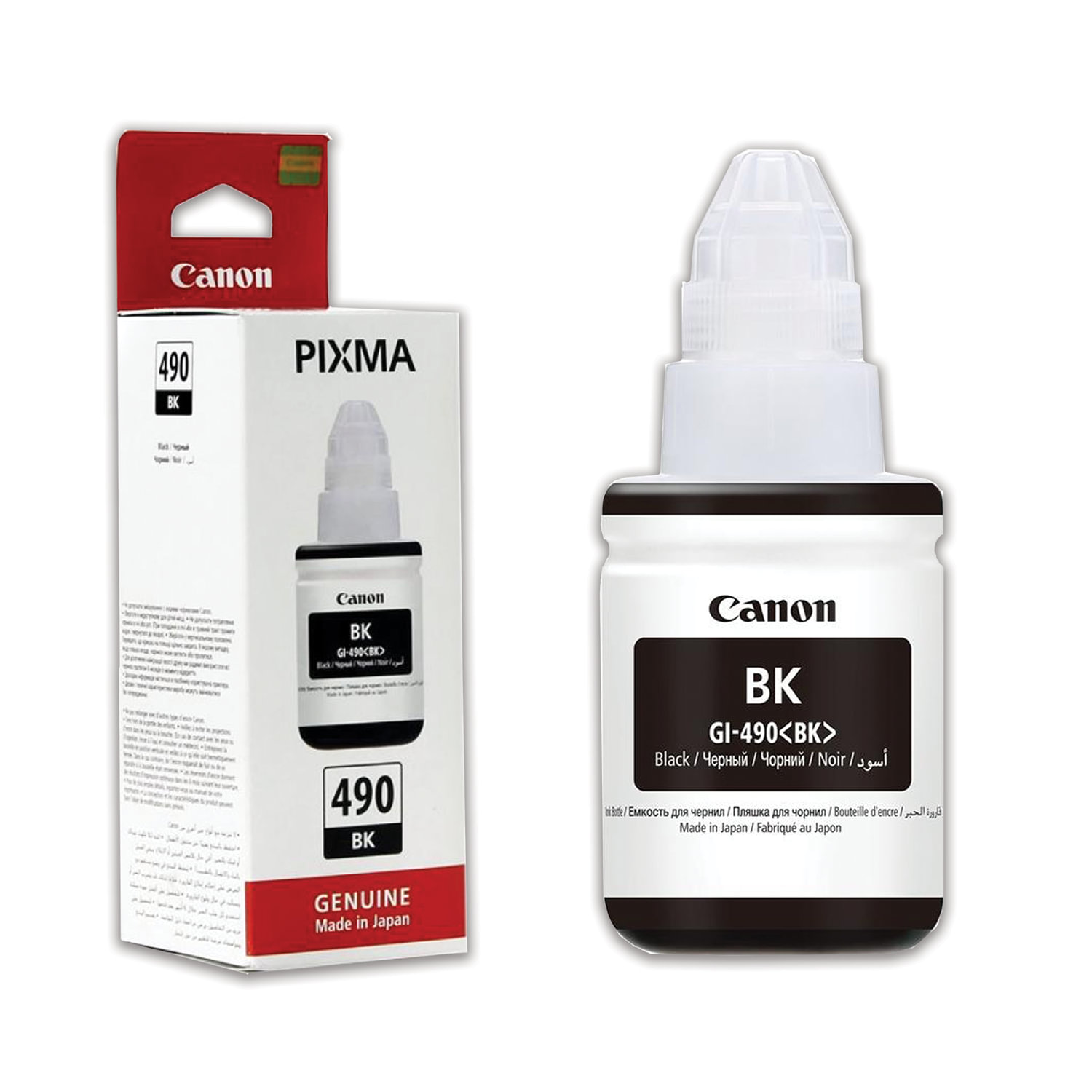 Чернила CANON (GI-490BK) для СНПЧ Pixma G1400\G2400\G3400, черные ...