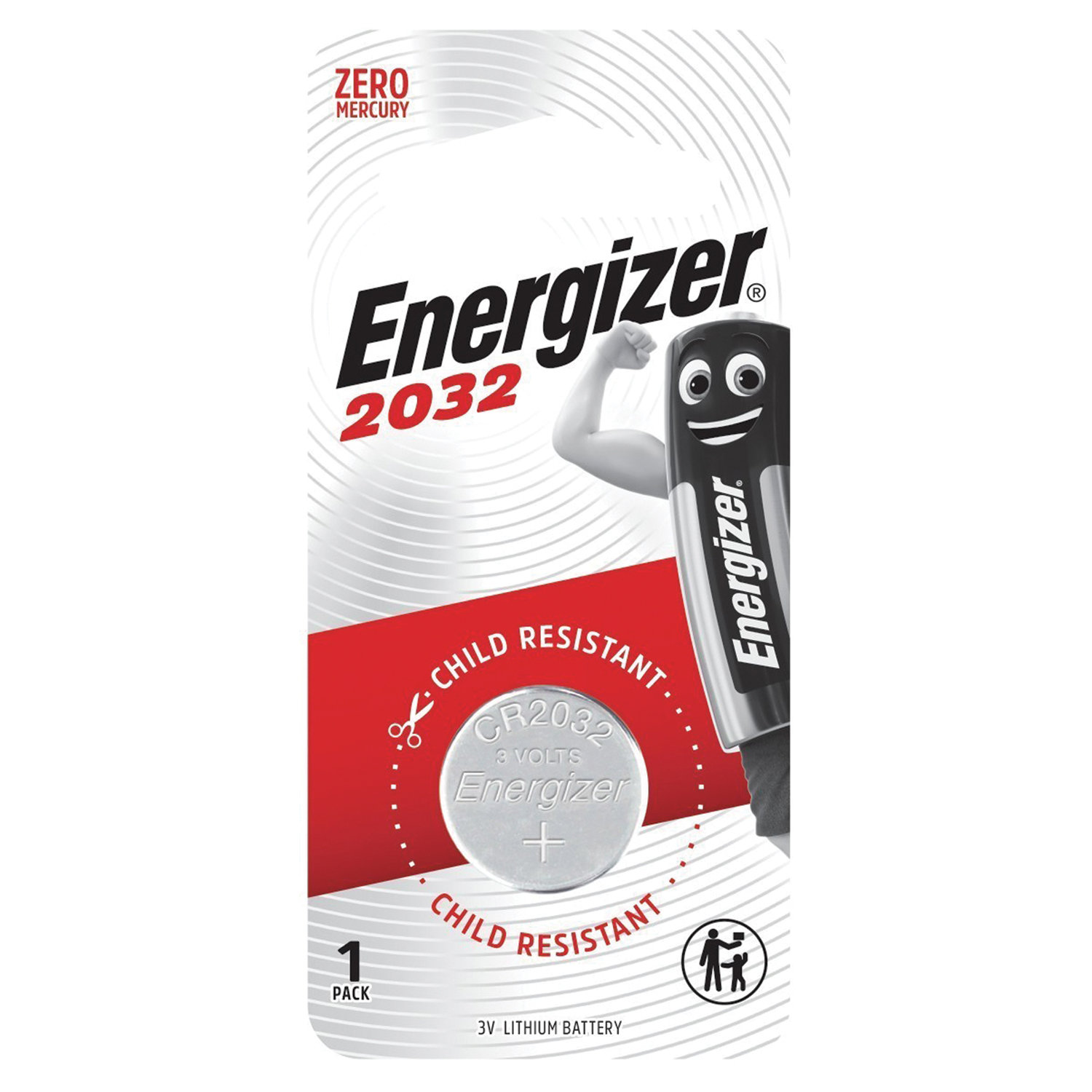 Батарейка ENERGIZER, CR 2032, литиевая, 1 шт., в блистере - купить на ...