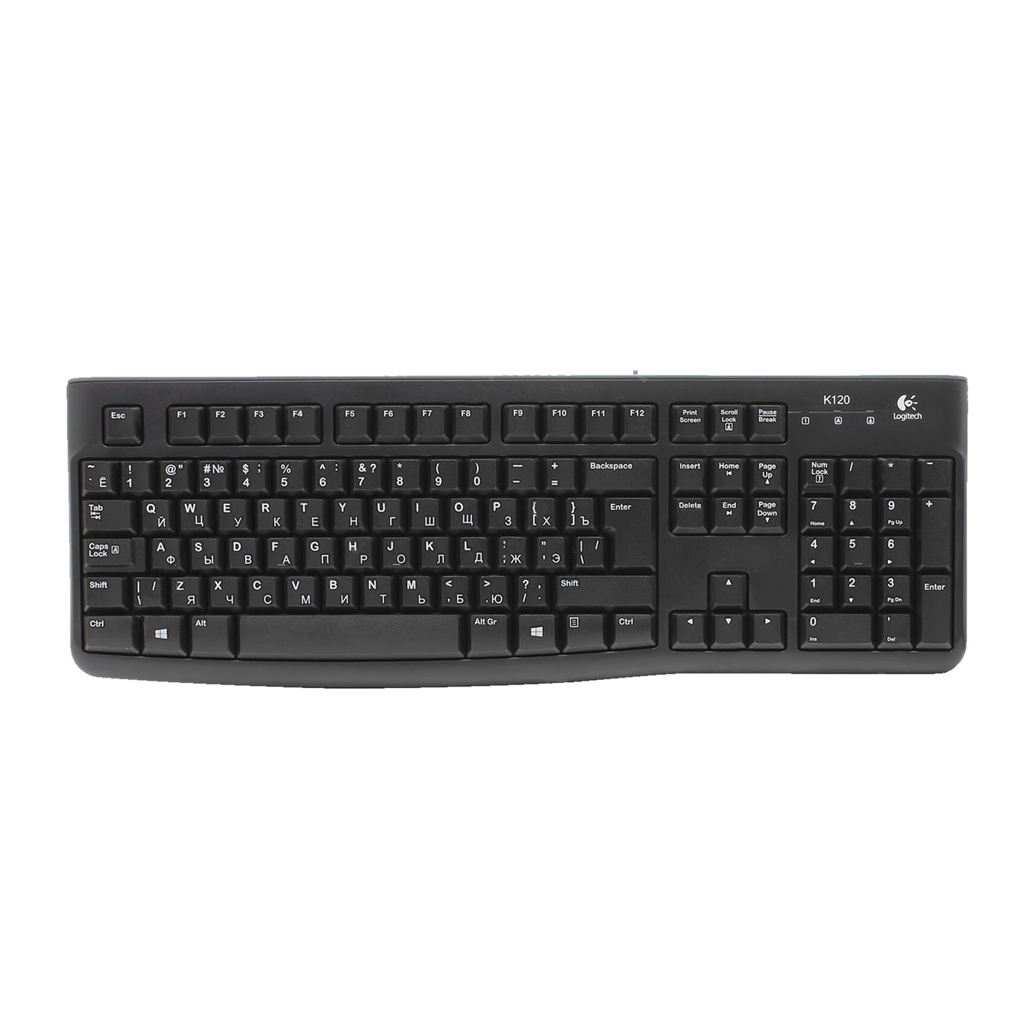 Набор проводной LOGITECH Desktop MK120, USB, клавиатура, мышь 2 кнопки ...