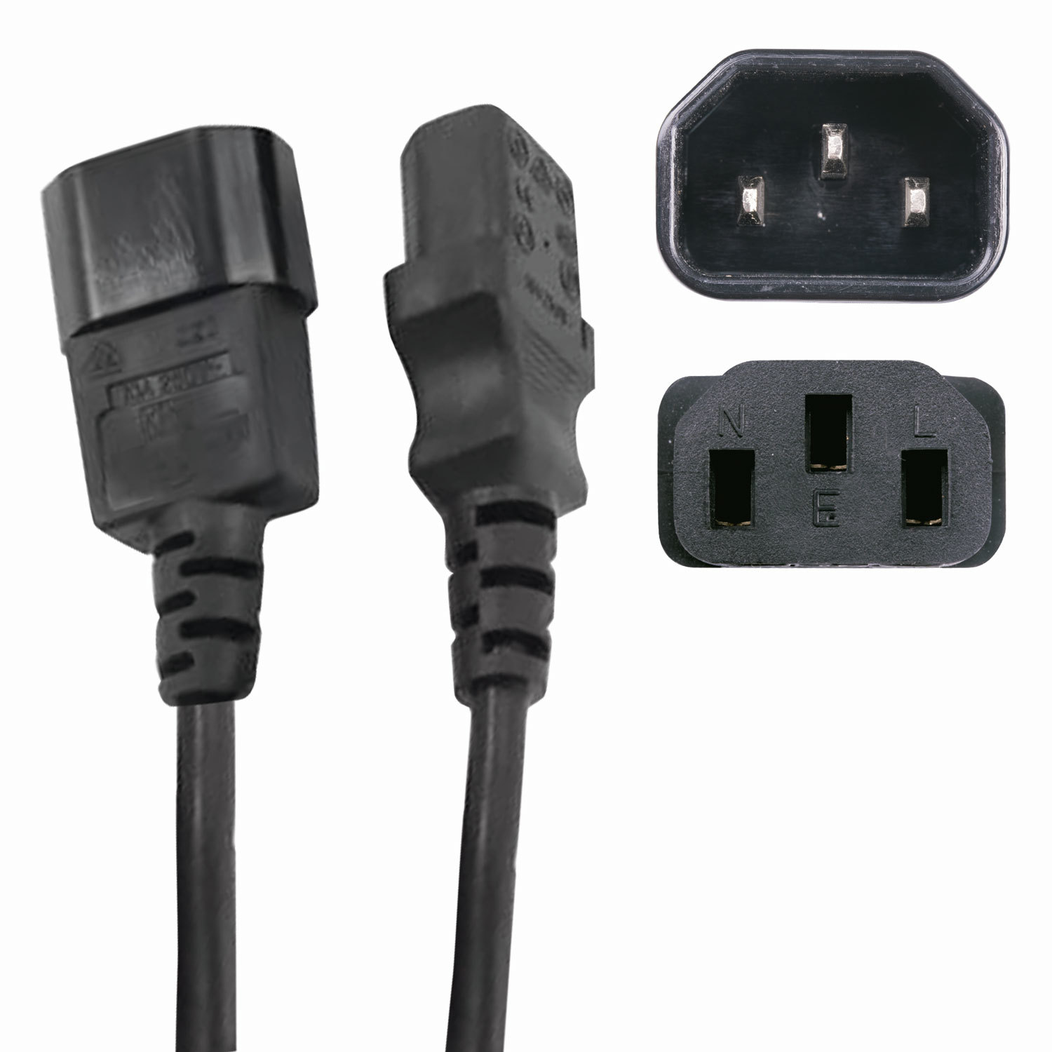 Кабель питания 1,8 м, CABLEXPERT, С14-С13, 10 А, с заземлением, PC-189 ...