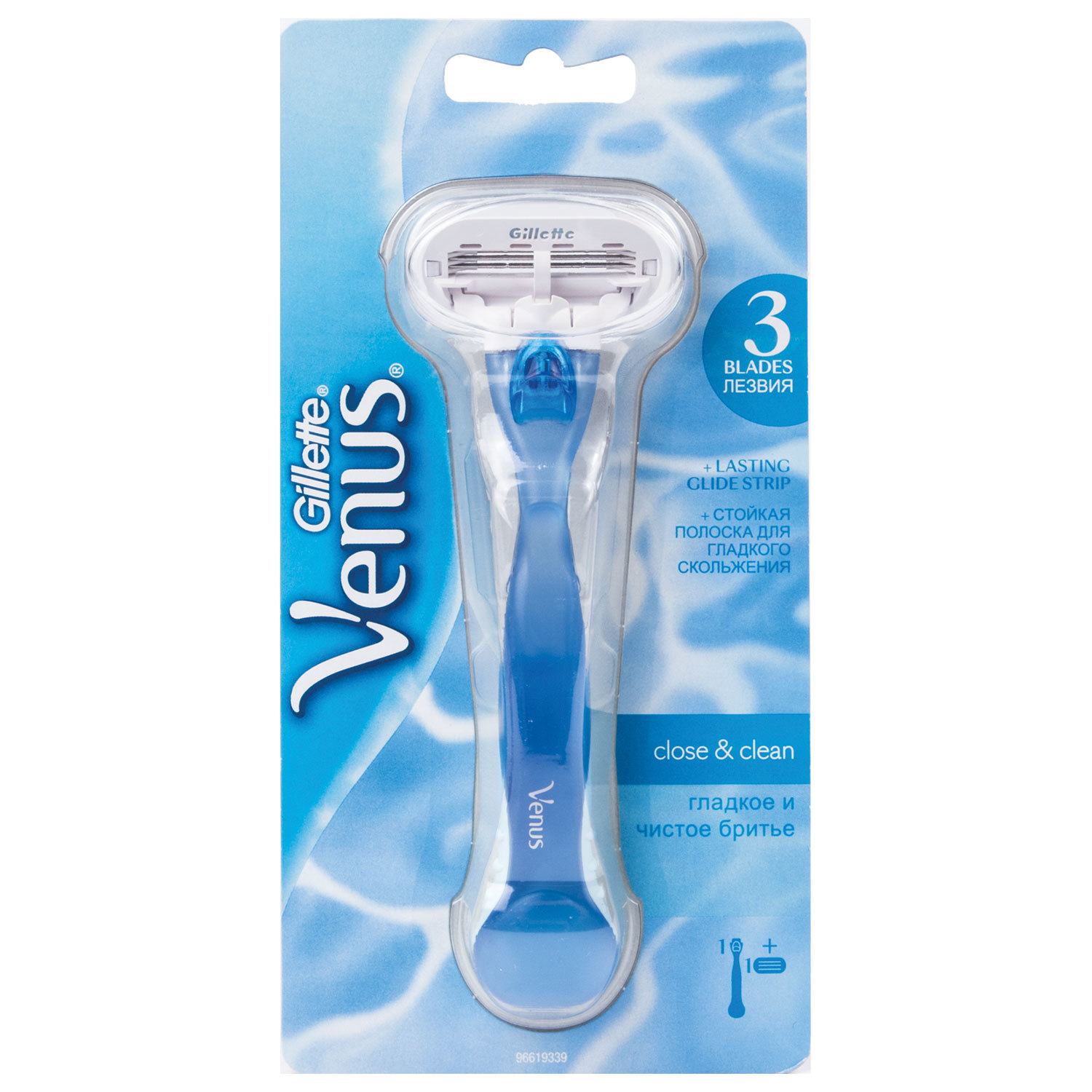 Бритва GILLETTE VENUS (Жиллет Винес) с 1 сменной кассетой, для женщин ...