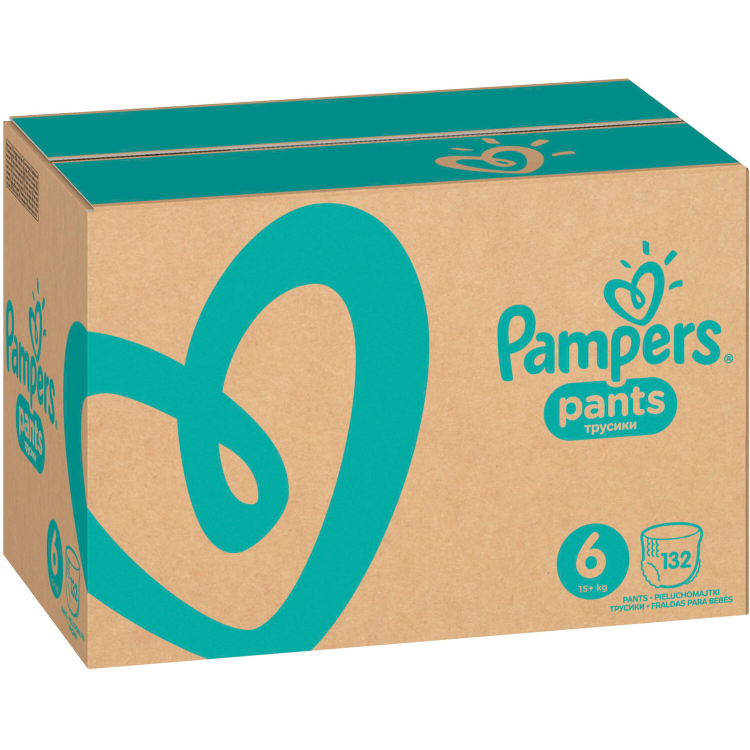 Подгузники-трусики 132 шт. PAMPERS (Памперс) Pants, размер 6 (15+ кг ...