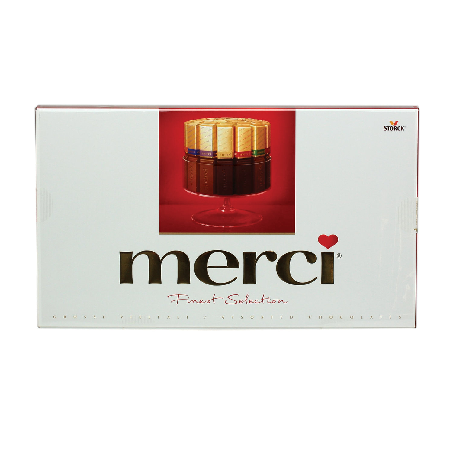 Конфеты шоколадные MERCI (Мерси), ассорти, 400 г, картонная коробка ...