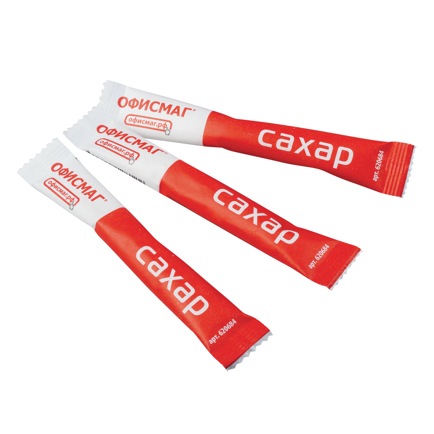 Сахар в стиках ОФИСМАГ, 5 г, порционный, 200 пакетиков, картонная ...