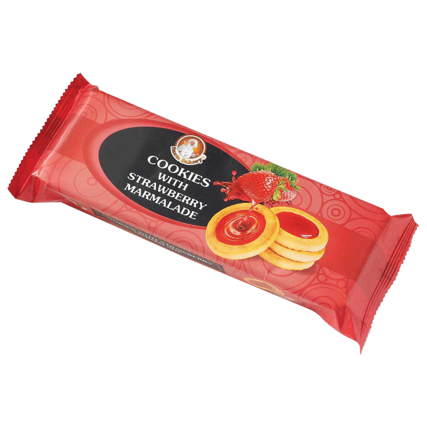 Печенье БИСКОТТИ (Россия) "Santa Bakery", с клубничным мармеладом ...