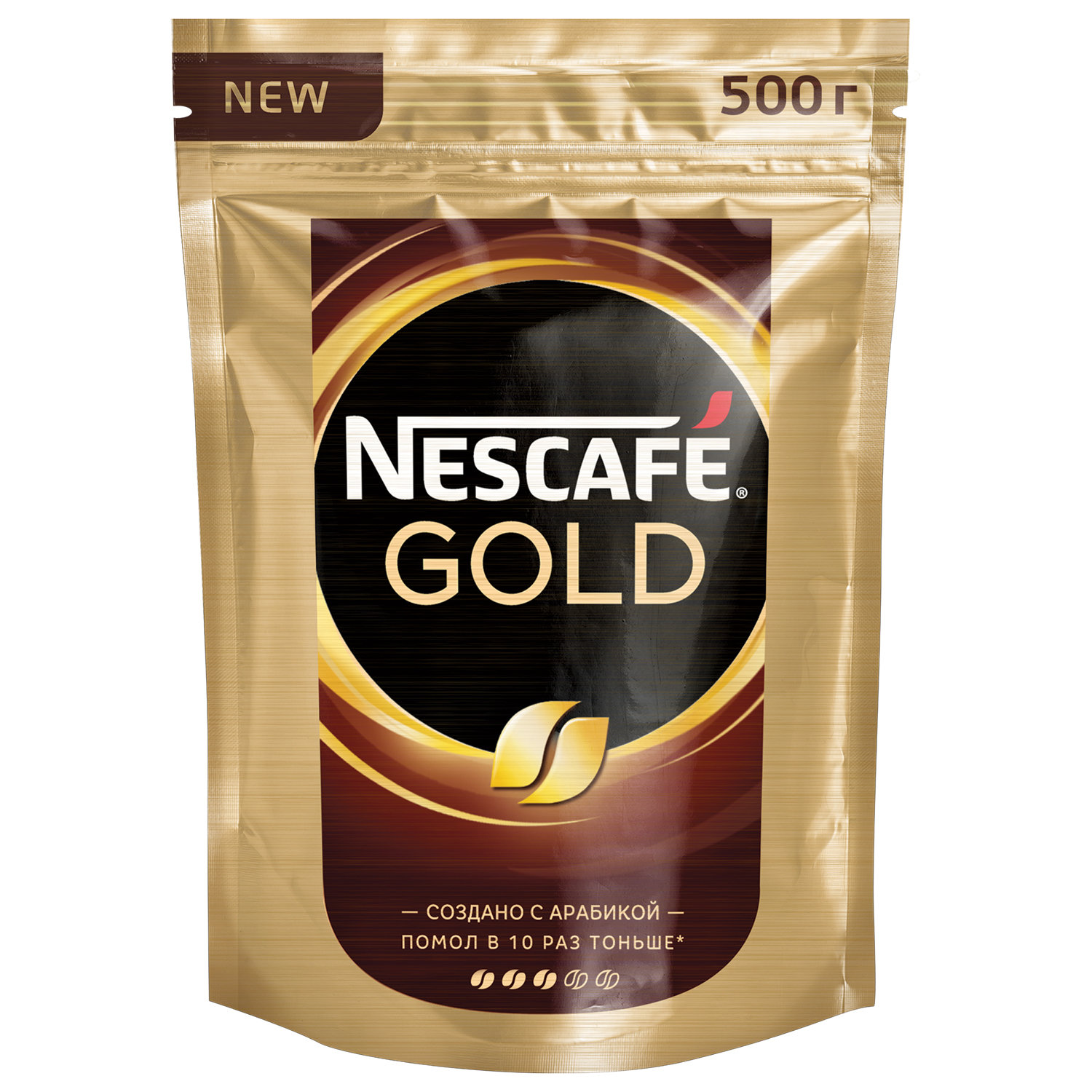 Кофе молотый в растворимом NESCAFE (Нескафе) "Gold", сублимированный ...